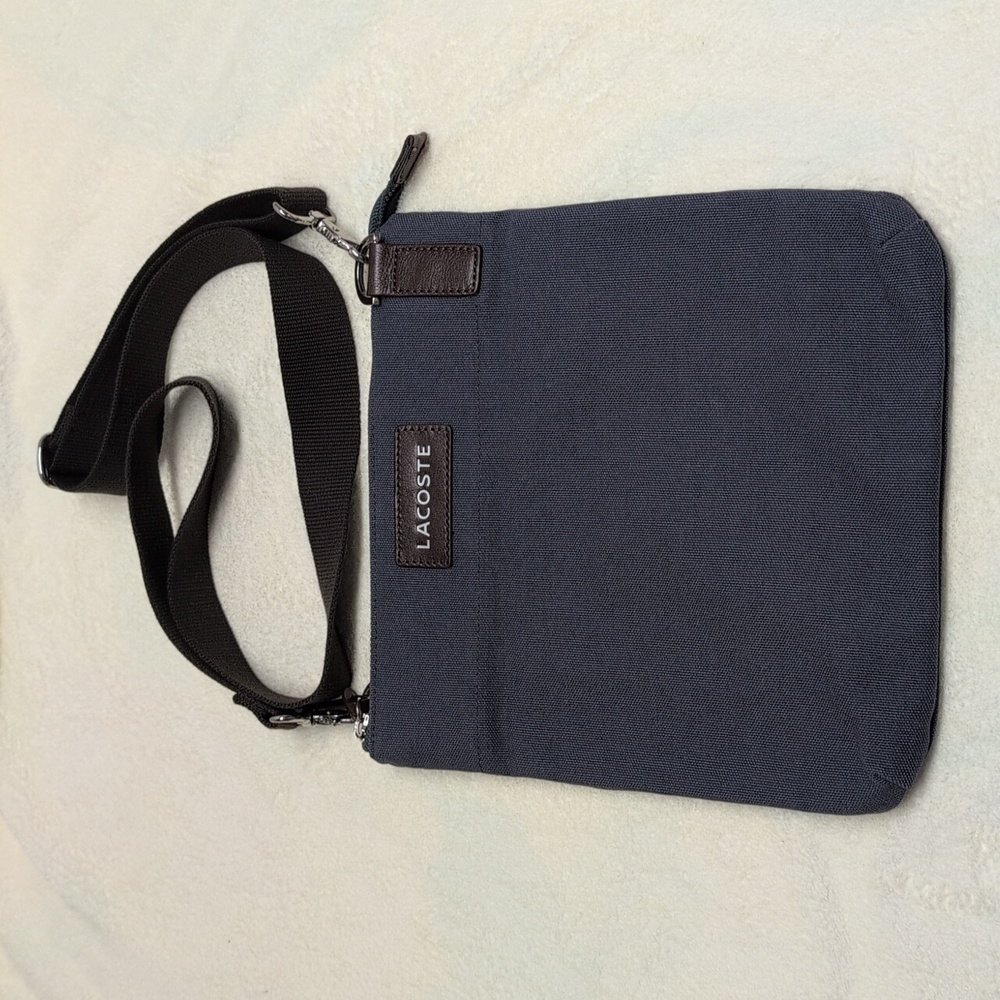 Lacoste Crossbody Canvas Bag